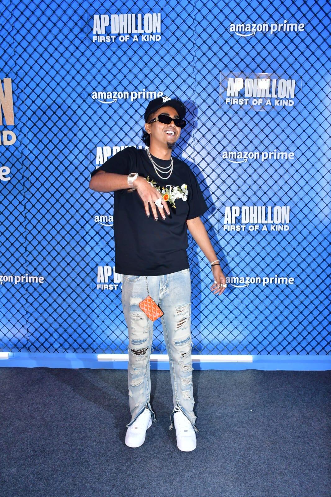 The talented rapper Mc Stan showcased his unique blend of lyrical prowess and urban fashion at the AP Dhillon`s docu-series screening.  The talented rapper Mc Stan showcased his unique blend of lyrical prowess and urban fashion at the AP Dhillon`s docu-series screening.